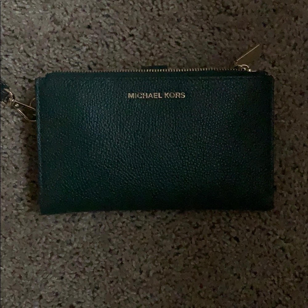 Olive green Michael Kors clutch